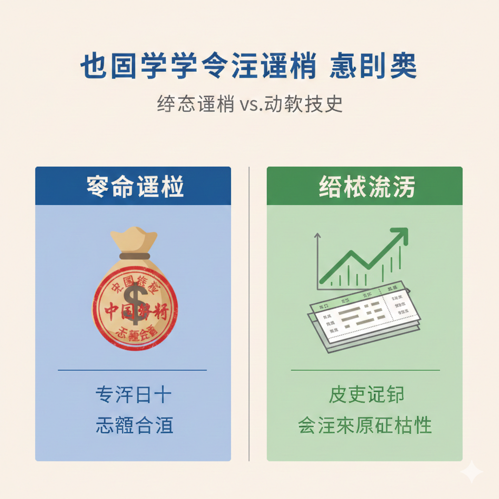 功能/概念图，用于解释文章中'存款证明'与'银行流水'的核心区别。采用左右分栏或对比构图：左侧是'存款证明'，用一个被银行印章'冻结'的钱袋图标，配有'特定日期'和'足额资金'的标签；右侧是'银行流水'，用一条向上流动的资金曲线图（或一叠带有交易记录的银行账单），配有'历史记录'和'资金来源合法性'的标签。整体采用浅色背景，蓝色和绿色对比色块区分两个概念，强调资金的'静态证明'与'动态历史'。