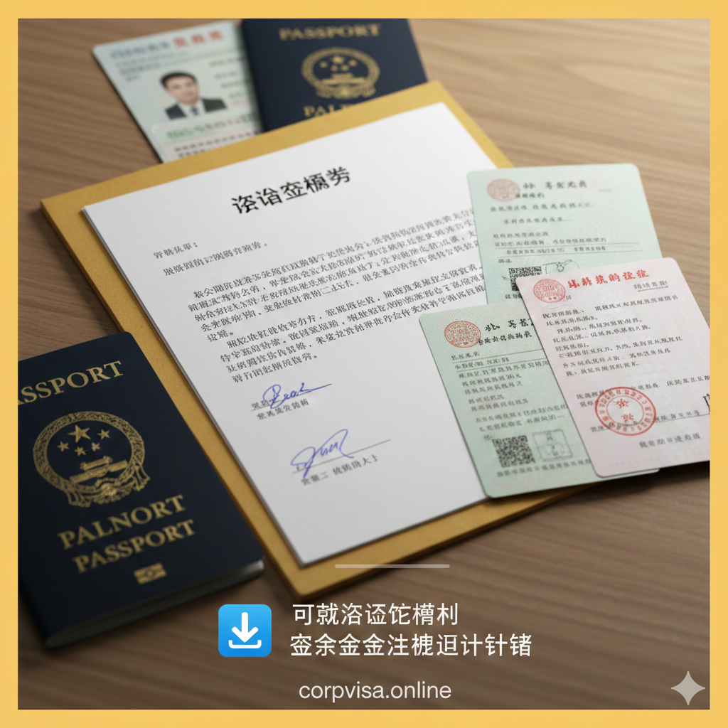 总结/行动呼吁图，聚焦于'父母资助信'和关键文件。画面中央是一份叠放整齐的法律文件堆，顶部是一封带有'Letter of Support'标题和父母签名的信件（资助信模板）。旁边散落着出生证明、户口本和公证书的印章特写，代表亲属关系证明。背景可以模糊处理的护照和签证页。整体采用暖色调，象征家庭支持和资金保障，下方配有一个小小的下载图标，引导用户下载'父母资助信模板'和'核对清单'，体现文章服务的完整性和实用性。